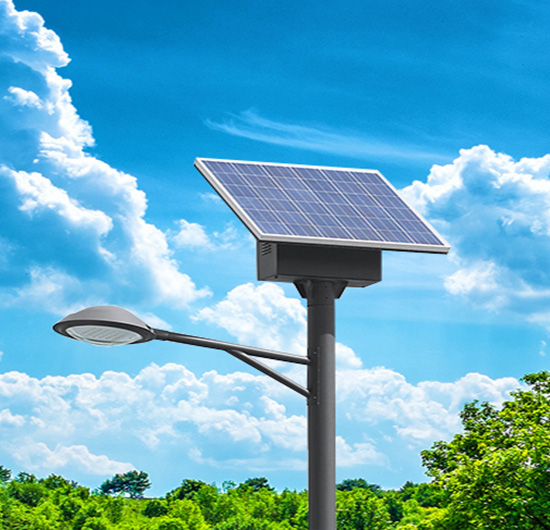 Luminaria solar en municipio