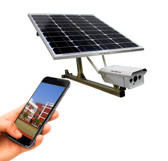 Panel solar para punto de alarma